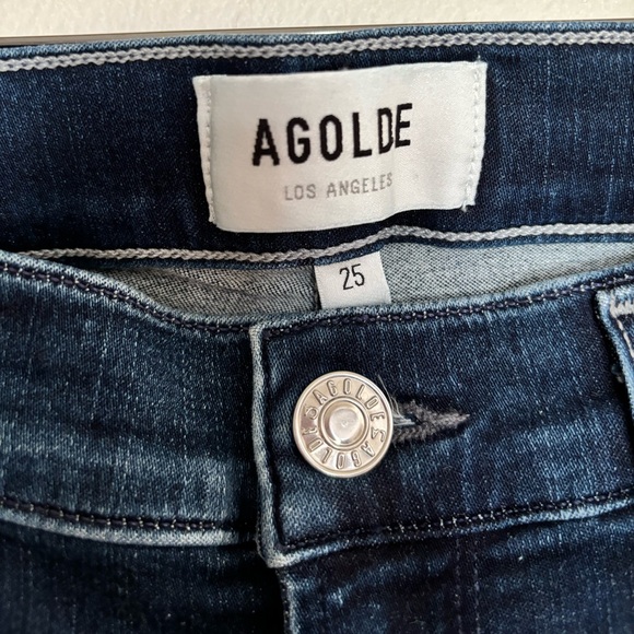 Agolde Sophie high rise raw hem jeans - Picture 5 of 8